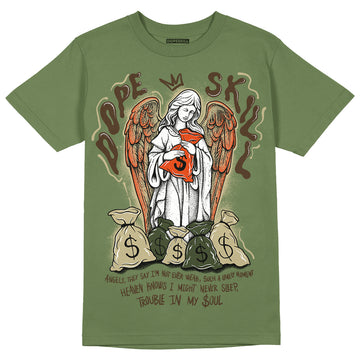 Olive Sneakers DopeSkill Olive T-shirt Angels Graphic Streetwear