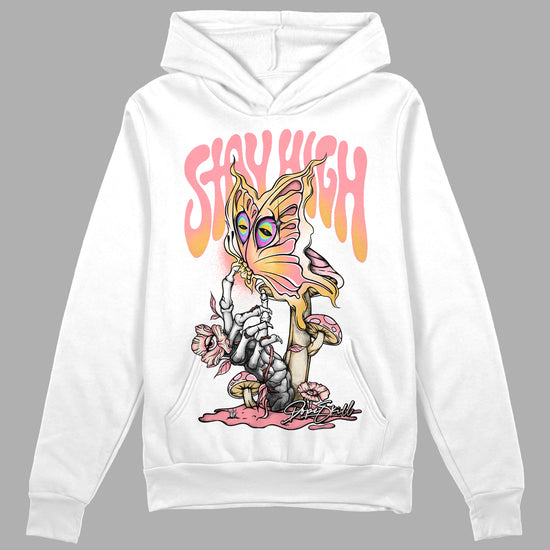 Jordan 3 GS “Red Stardust” DopeSkill Hoodie Sweatshirt Stay High Graphic Streetwear - White