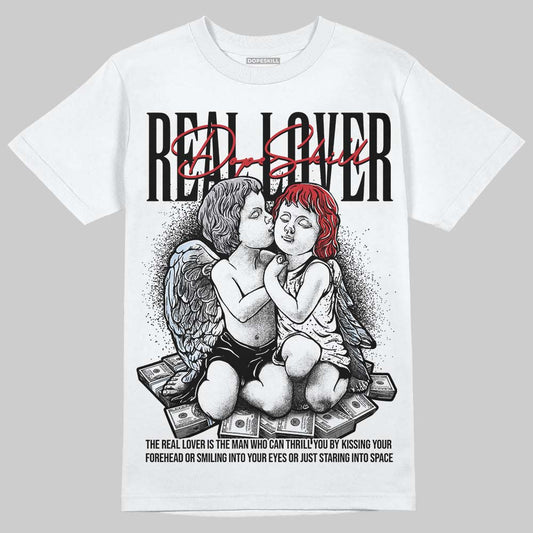 Jordan 5 Retro OG Black Metallic Reimagined DopeSkill T-Shirt Real Lover Graphic Streetwear - White 