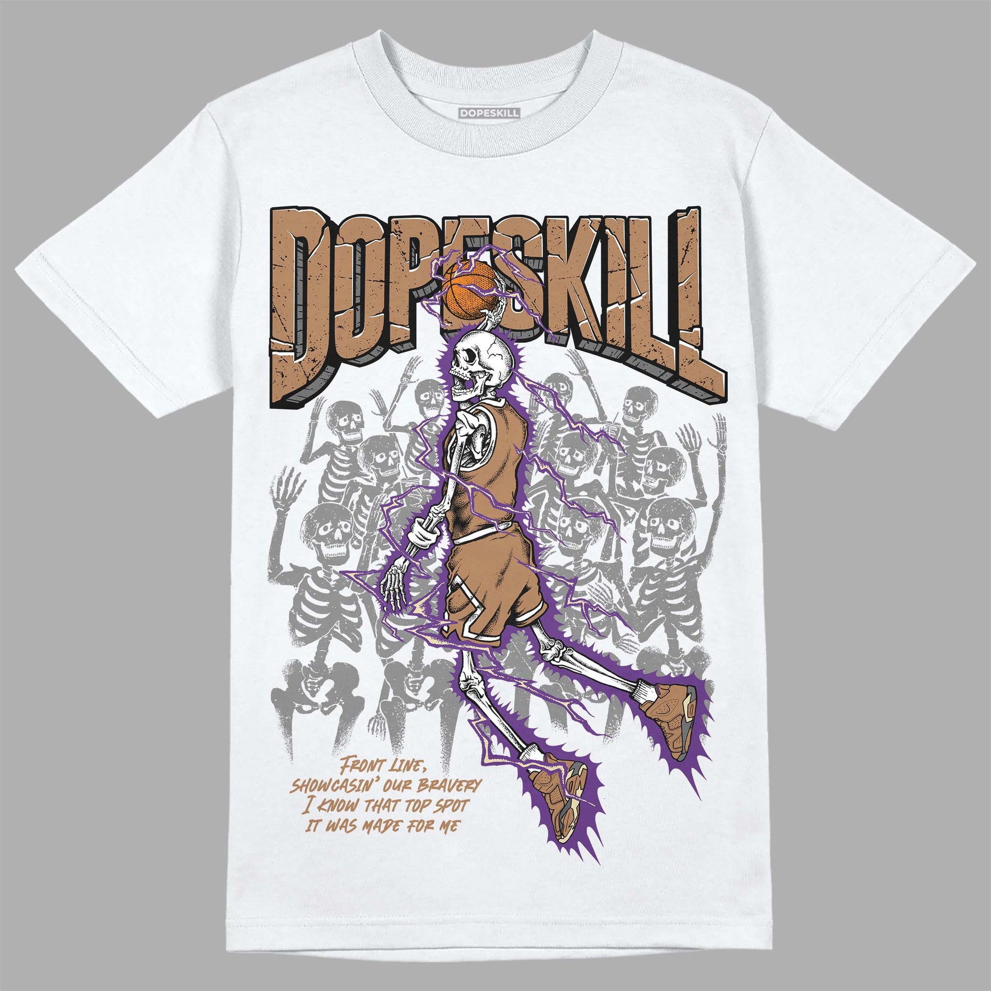 Jordan 6 WMNS Gore-Tex Brown Kelp DopeSkill T-Shirt Thunder Dunk Graphic Streetwear - White