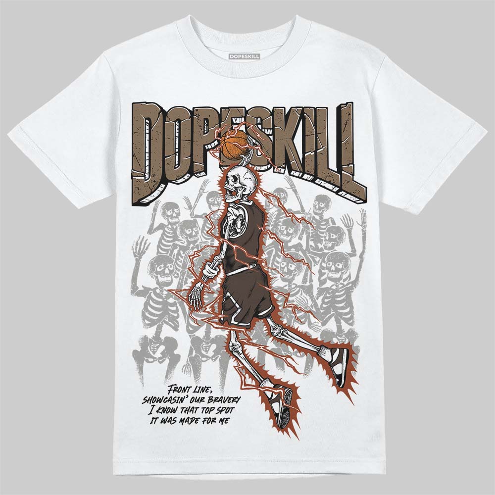 Jordan 1 Low OG “Mocha” DopeSkill T-Shirt Thunder Dunk Graphic Streetwear - White 