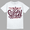 Jordan 5 Retro Burgundy (2023) DopeSkill T-Shirt Queen Graphic Streetwear - White 