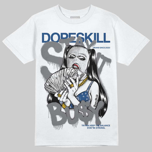 Jordan 9 Retro 'Flint Grey' 2026 DopeSkill T-Shirt Stay It Busy Graphic Streetwear - White