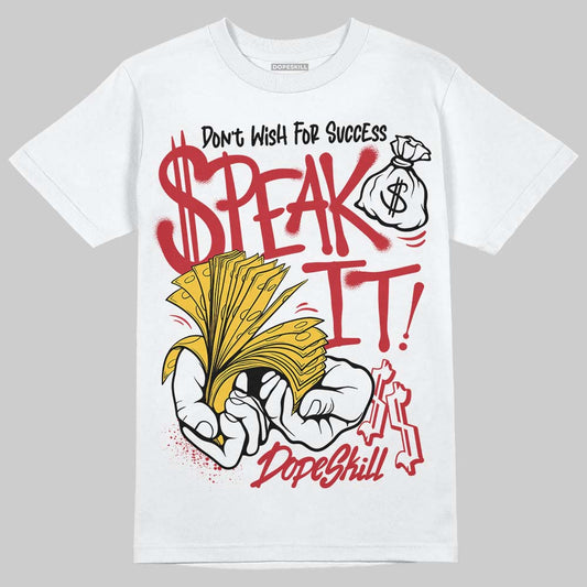 Jordan 14 Retro Ferrari (2025) DopeSkill T-Shirt Speak It Graphic Streetwear - WHite