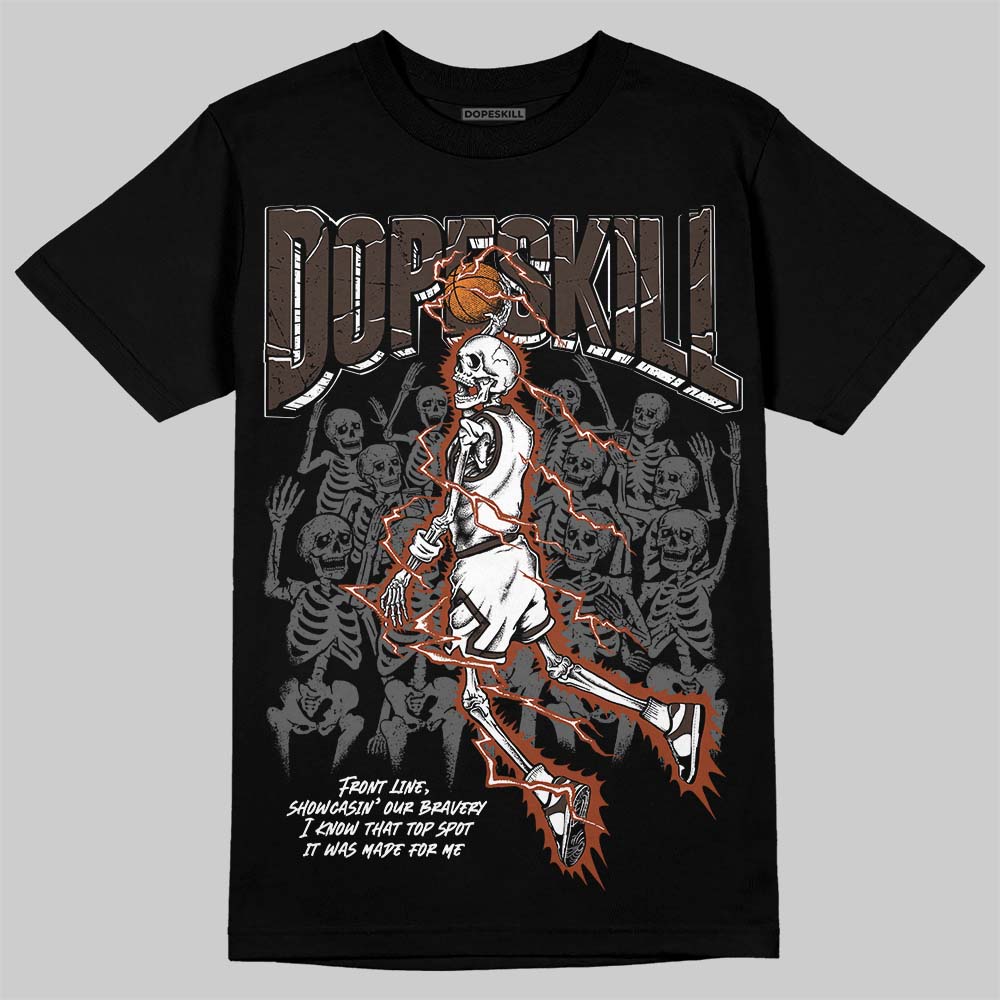 Jordan 1 Low OG “Mocha” DopeSkill T-Shirt Thunder Dunk Graphic Streetwear - Black