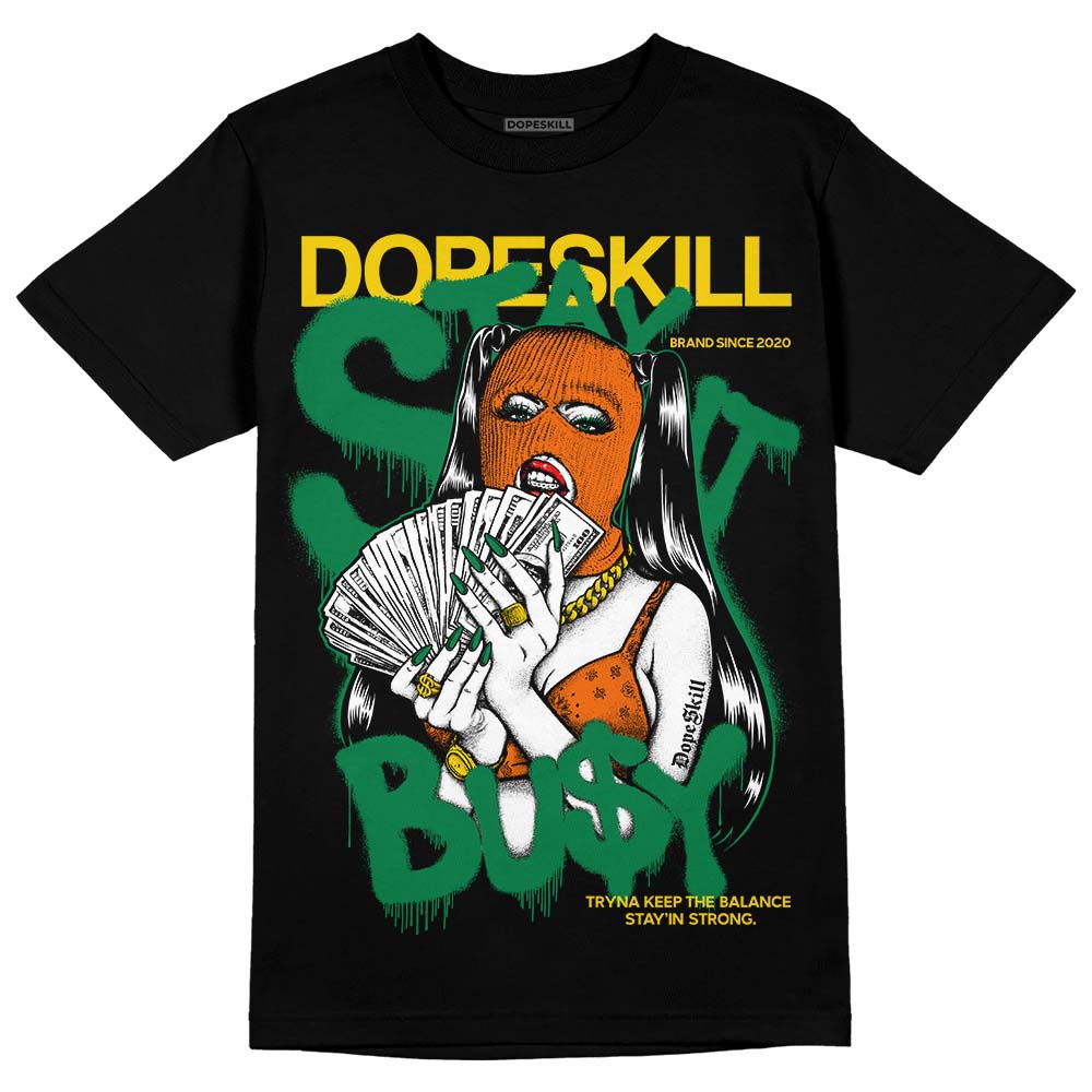 Green Sneakers DopeSkill T-Shirt Stay It Busy Graphic Streetwear - Black