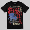 Jordan 4 “Rare Air” DopeSkill T-Shirt Speak It Graphic Streetwear - Black