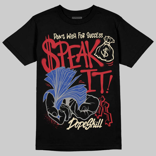Jordan 4 “Rare Air” DopeSkill T-Shirt Speak It Graphic Streetwear - Black