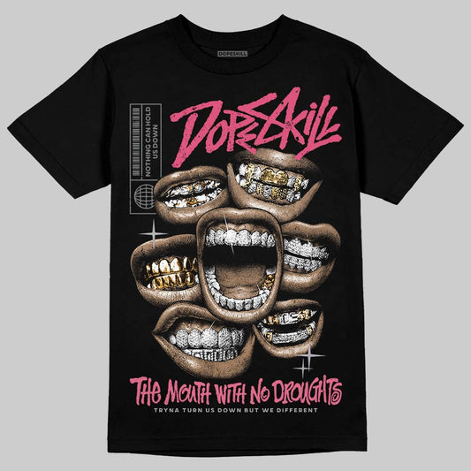 ASICS Gel Kayano 14 Pink Glo DopeSkill T-Shirt The Mouth With No Droughts Graphic Streetwear - black