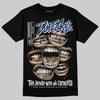 Jordan 1 High OG "Midnight Navy" DopeSkill T-Shirt The Mouth With No Droughts Graphic Streetwear - Black