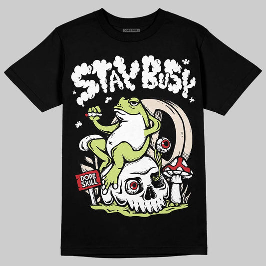 Jordan 5 “Luminous Green” DopeSkill T-Shirt Stay Busy Graphic Streetwear - Black