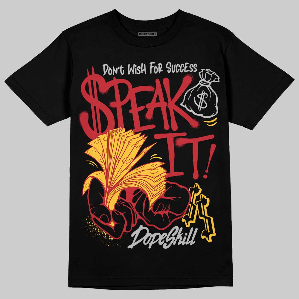Jordan 14 Retro Ferrari (2025) DopeSkill T-Shirt Speak It Graphic Streetwear - Black