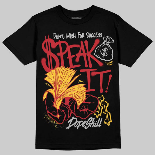 Jordan 14 Retro Ferrari (2025) DopeSkill T-Shirt Speak It Graphic Streetwear - Black