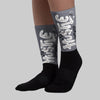 Leather Curb Sneakers White Anthracite DopeSkill Sublimated Socks Hustle Graphic