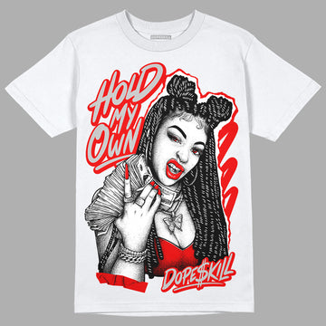 Jordan 12 “Cherry” DopeSkill T-Shirt New H.M.O Graphic Streetwear - White