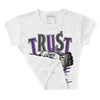 Field Purple 12s DopeSkill Women's Crop Top Trust No One Graphic