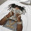 Wolf Grey 5s DopeSkill Hoodie Sweatshirt Rich Youth Graphic