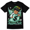 Jordan 1 High OG Green Glow DopeSkill T-Shirt Heaven Sent Graphic Streetwear - Black