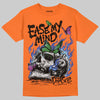 Orange, Black and White Sneakers DopeSkill T-Shirt Ease My Mind Graphic Streetwear - Orange