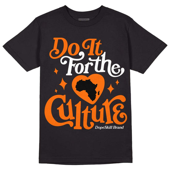 Orange, Black & White Sneakers DopeSkill T-Shirt Do It For The Culture Graphic Streetwear - Black