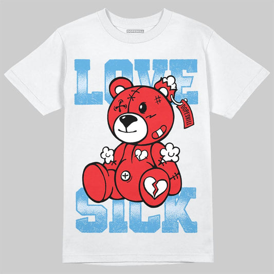 Jordan 11 Retro Cherry DopeSkill T-Shirt Love Sick Graphic Streetwear - White