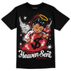 Jordan 12 “Red Taxi” DopeSkill T-Shirt Heaven Sent Graphic Streetwear - Black