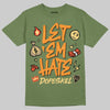 Olive Sneakers DopeSkill T-Shirt Let 'em Hate Graphic Streetwear - Military Green