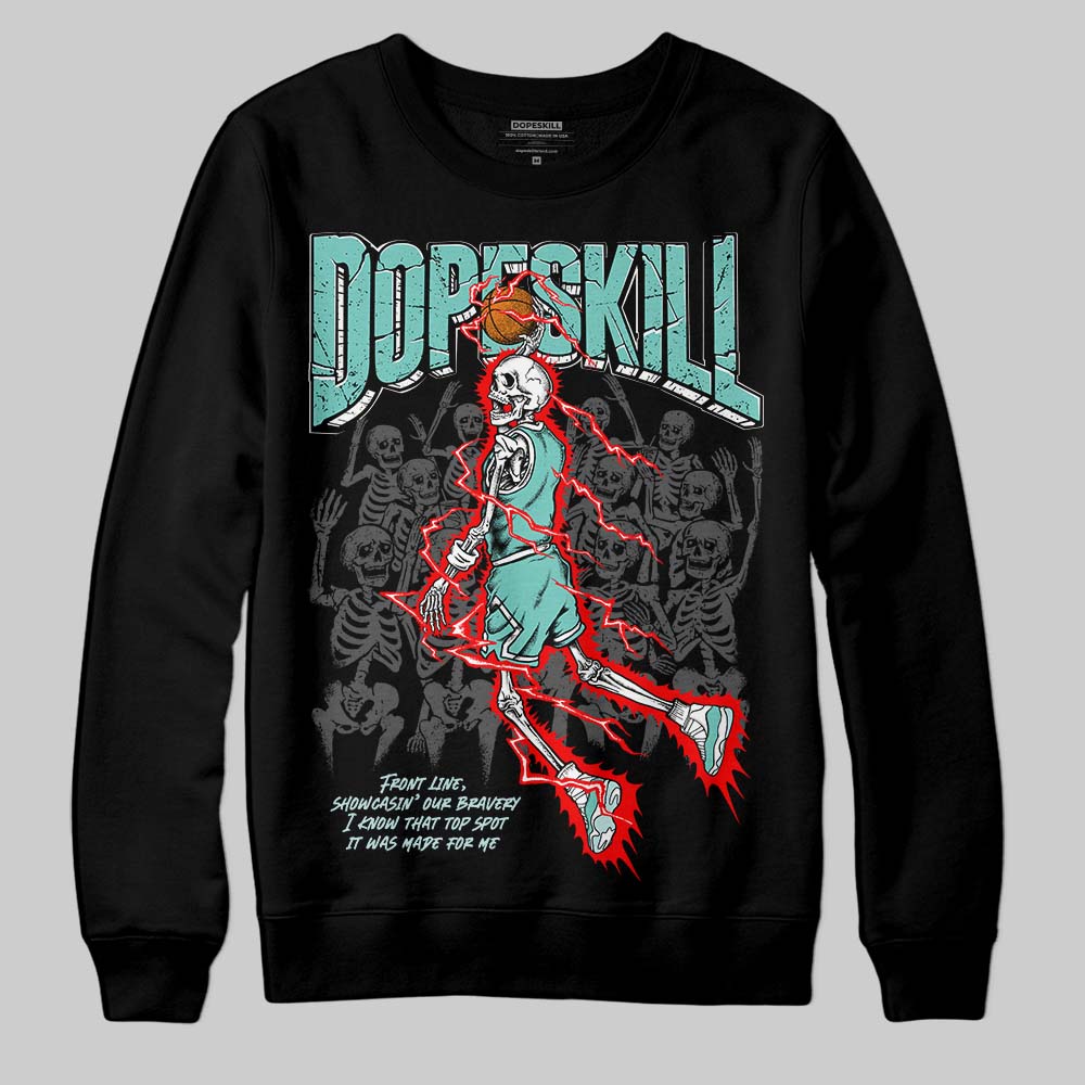 Jordan 11 Low "Igloo" DopeSkill Sweatshirt Thunder Dunk Graphic Streetwear - Black