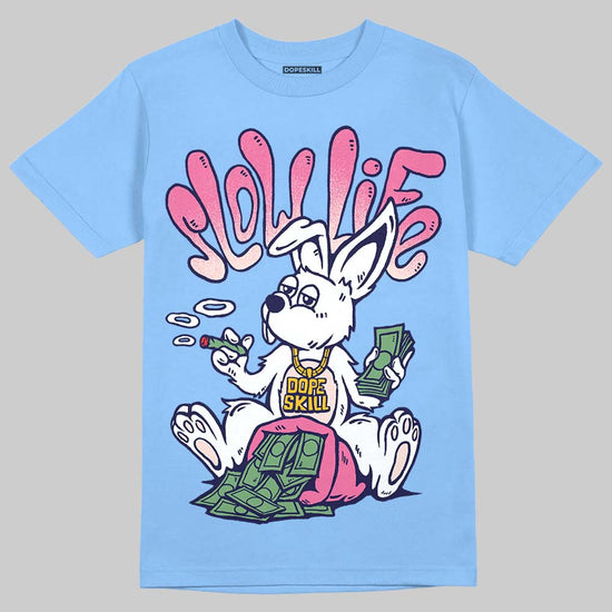 University Blue Sneakers DopeSkill T-Shirt Slow Life Graphic Streetwear - Carolina Blue