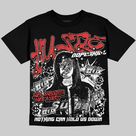 Jordan 6 “Reverse Infrared” Oversize Print 'No Money No Lust' DopeSkill Graphic T-shirt Streetwear - Black