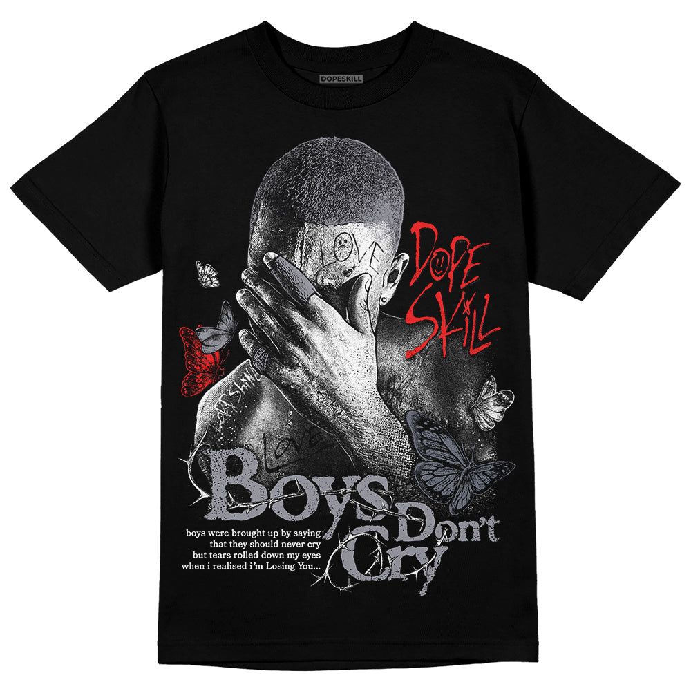 Jordan 14 Retro 'Stealth' DopeSkill T-Shirt Boys Don't Cry Graphic Streetwear - Black