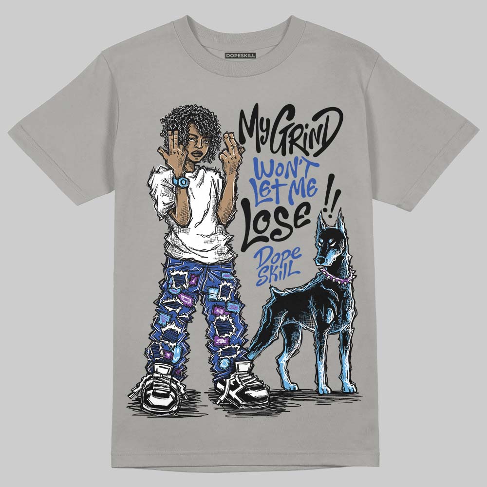 Grey Sneakers DopeSkill T-Shirt My Grind Won't Let Me Lose Graphic Streetwear - Gravel