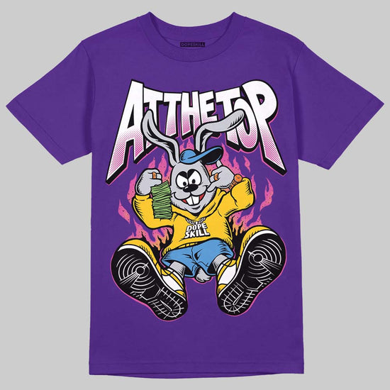 PURPLE Sneakers DopeSkill T-Shirt At The Top Graphic Streetwear - Purple