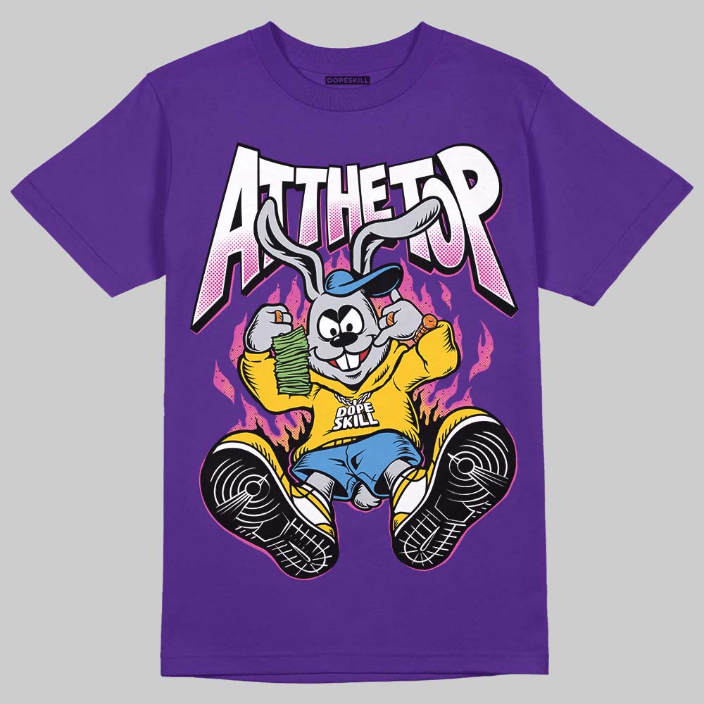 PURPLE Sneakers DopeSkill T-Shirt At The Top Graphic Streetwear - Purple