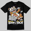 Jordan 14 Golf "US Open" DopeSkill T-Shirt Born To Be Rich Graphic Streetwear - black