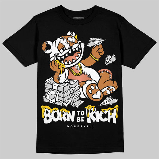 Jordan 14 Golf "US Open" DopeSkill T-Shirt Born To Be Rich Graphic Streetwear - black