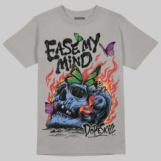 Grey Sneakers DopeSkill T-Shirt Ease My Mind Graphic Streetwear - Gravel