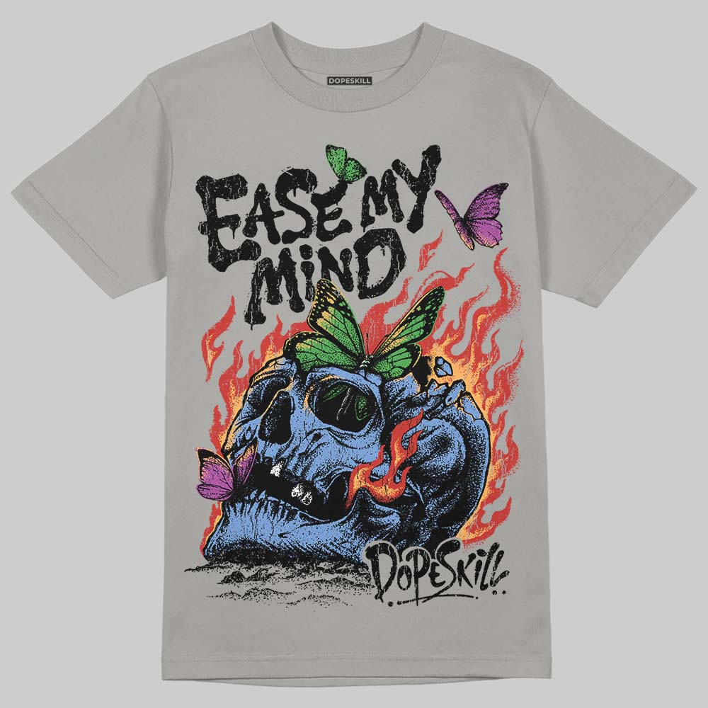 Grey Sneakers DopeSkill T-Shirt Ease My Mind Graphic Streetwear - Gravel
