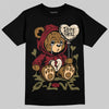 SB Dunk Low “Dark Team Red/Olive Flak” DopeSkill T-Shirt Broken Bear Graphic Streetwear - Black
