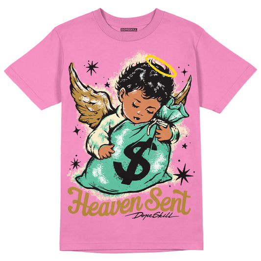 Parris Goebel x WMNS Dunk Low 'Playful Pink’ DopeSkill Pink T-shirt Heaven Sent Graphic Streetwear 