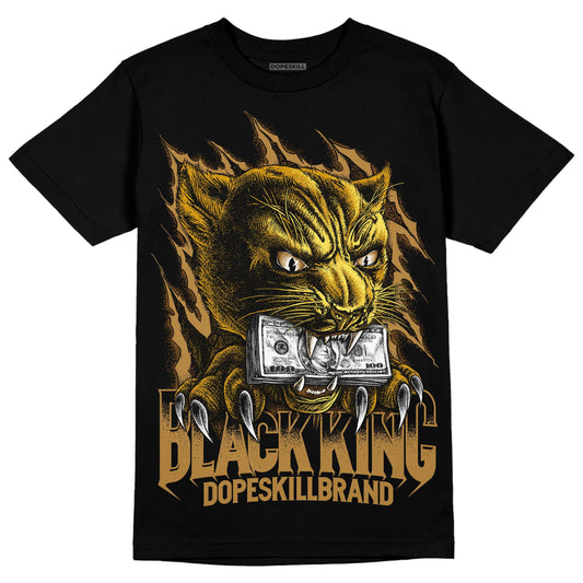Jordan 13 Wheat 2023 DopeSkill T-Shirt Black King Graphic Streetwear - Black