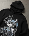 Wolf Grey 5s DopeSkill Hoodie Sweatshirt Smile Through The Pain Graphic