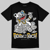 Jordan 10 OG “Steel” DopeSkill T-Shirt Born To Be Rich Graphic Streetwear - Black