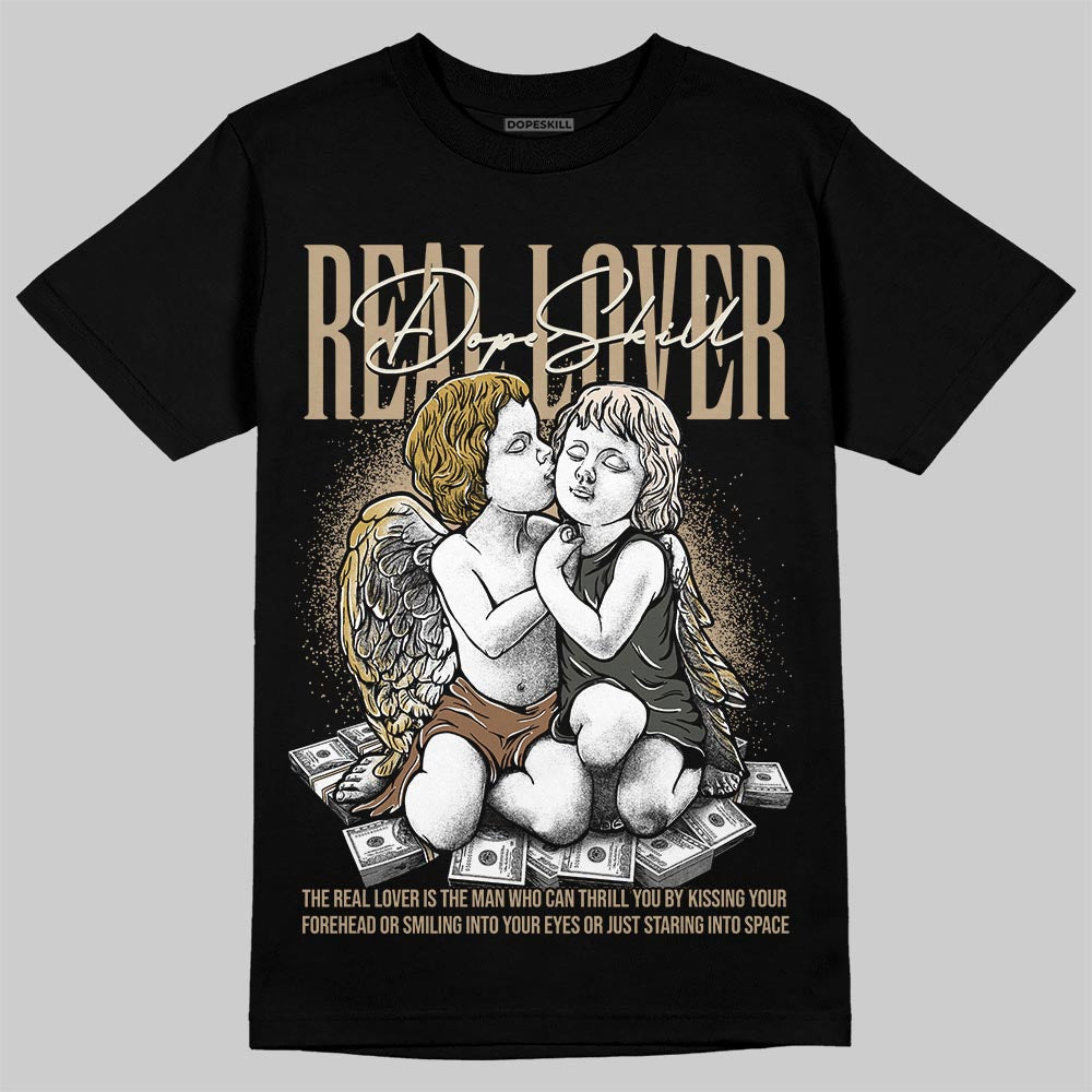 Jordan 1 High OG “Shop Jacket” DopeSkill T-Shirt Real Lover Graphic Streetwear - Black