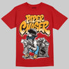 Red Sneakers DopeSkill T-Shirt Paper Chaser Boy Graphic Streetwear - Red 