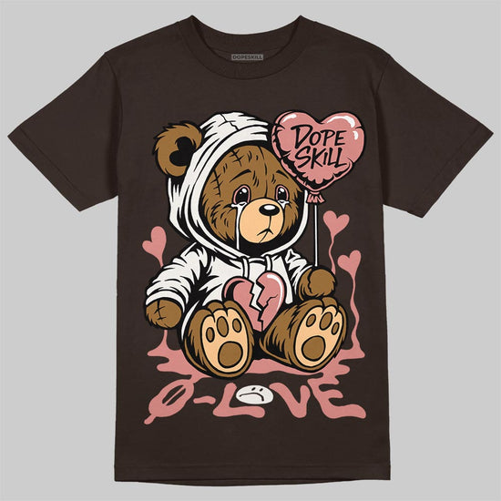 Jordan 1 High OG “Baroque Brown” DopeSkill T-Shirt Broken Bear Graphic Streetwear - Dark Chocolate