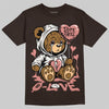 Jordan 1 High OG “Baroque Brown” DopeSkill T-Shirt Broken Bear Graphic Streetwear - Dark Chocolate