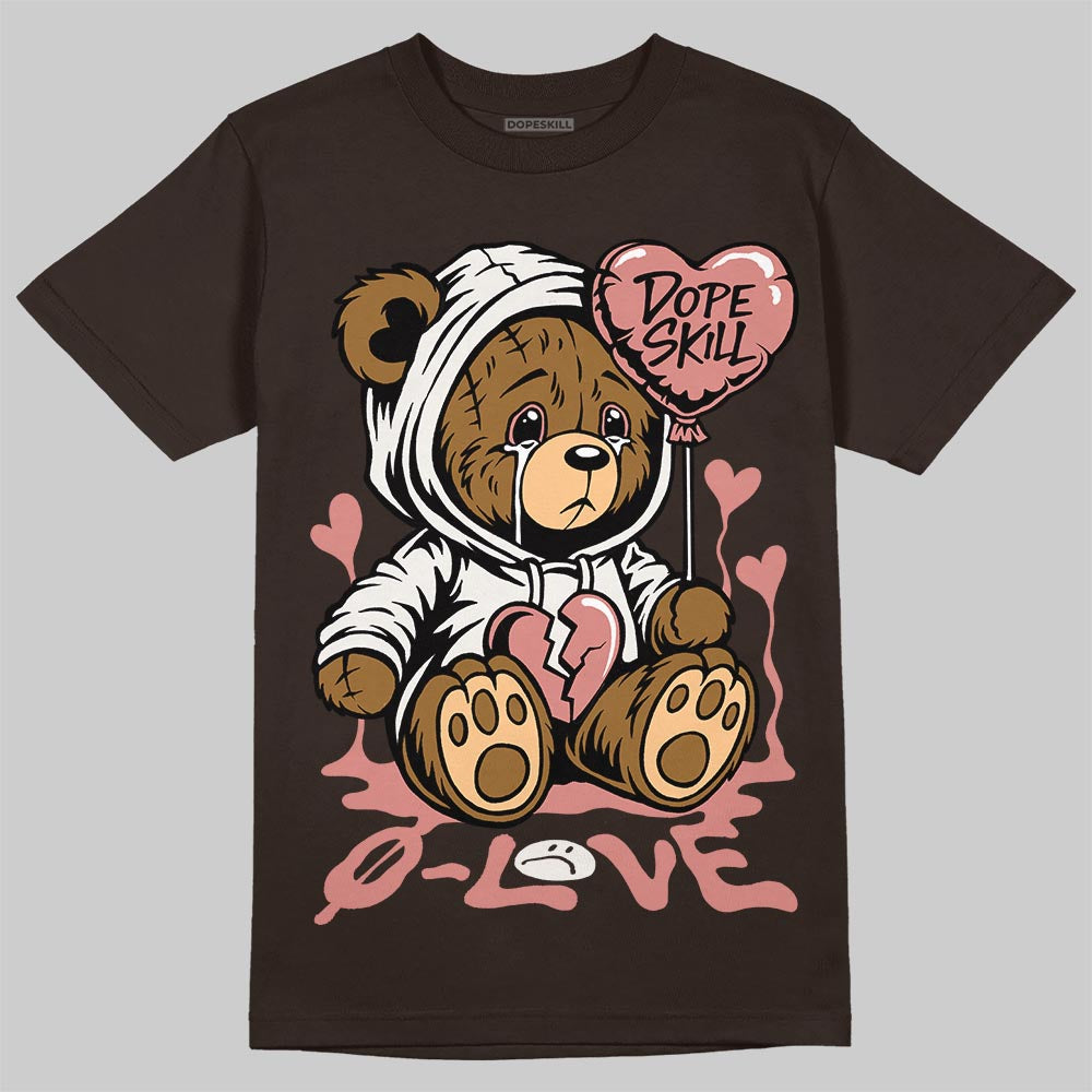 Jordan 1 High OG “Baroque Brown” DopeSkill T-Shirt Broken Bear Graphic Streetwear - Dark Chocolate