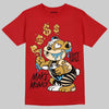 Red Sneakers DopeSkill T-Shirt Make Money Graphic Streetwear - Red 