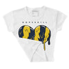 Michigan Dunks DopeSkill Women's Crop Top Slime Drip Heart Graphic